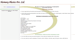 Desktop Screenshot of harmonyplastics.com